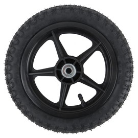 GoCart Disc Golf Cart Replacement Wheel - Tire - Compatible with 'ZUCA' carts - 12.5 in. x 2.125 in. Tire with 5-Spoked Wheel - Knobby tread - 400-lb. Load capacity, 1/2in. Bore diameter