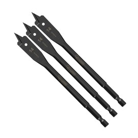 3 x SabreCut SCRIW14_3 14mm x 152mm Impact Rated Flat Wood Spade Bits Compatible with Bosch Dewalt Makita Milwaukee and Many Others