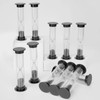 40 Pcs Black Hourglass Sand Timers 1 Minute Sandglass Sand