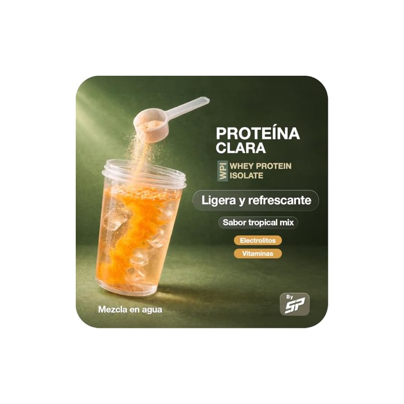 SP HUMANIA Proteína Clara Clear Whey Tropical Mix 250g 10