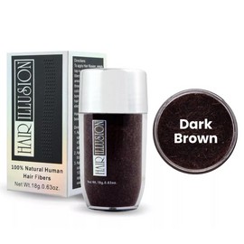 Hair Loss & Bald Spot Solution Fibers for Men Women by HAIR ILLUSION- Dark Brown