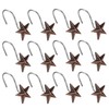 AGPtek Star Decorative Rustic Shower Curtain Hooks for Home Bathroom,