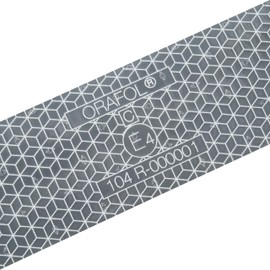 Prolac Reflective Contour Marking, 10 Metre Marking with Striking Colour, Transferable Outline Marking on Vehicles - Suitable for Trucks and Trailers - White/Segmented