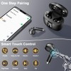 Wireless Earbuds, Bluetooth Headphones V5.4 Stereo Bass Ear Buds with
