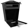 SereneLife Wall Mount Lockable Mailbox, Outdoor Galvanized Metal Key Large