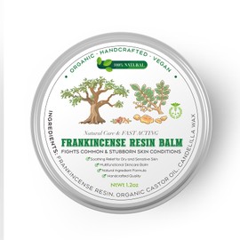 Peralpow Frankincense Balm | Deep Hydration & Tension Relief Balm for Dry Skin & Feet | Plant-Based Moisturizer with Long-Lasting Comfort | 1.2 oz - 1Psc