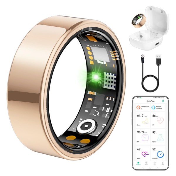 Tiantianka Ring Health Tracker for Women Men, Fit Ring with