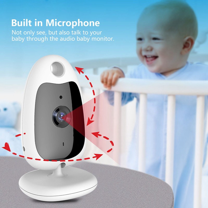 2in Display Baby Monitor Portable Wireless Long Range Night Vision