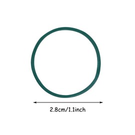 ONLYKXY Natural Rubber Bands,Soft Elastic Bands Hair Ties for Hair Braids Hair Rubber Ring (Dark Green Rubber Band 28mm 100pcs)
