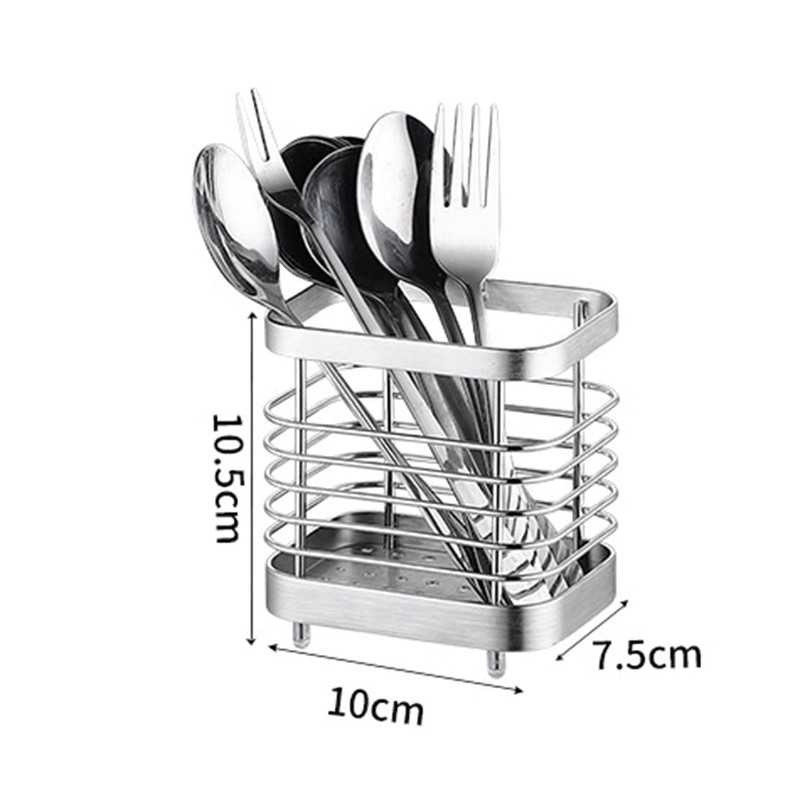 ANHORTS Utensil Holder, Stainless Steel Sink Utensil Holder Countertop, Kitchen