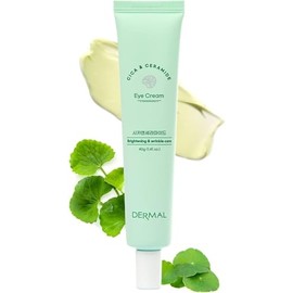 DERMAL - Contorno de Ojos con Cicamida, Crema Nutritiva Antiedad para Ojos, con Centella Asiática y Ceramida. 1.41 Oz.