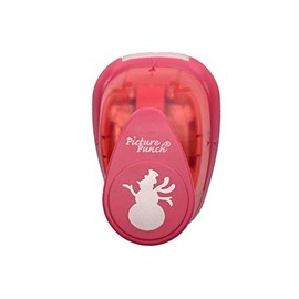 Vaessen Creative Craft Paper Punch Medium, Snowman, for DIY Projects, Scrapbooking and Card Making, Multi-Colour, 7.3 x 5.3 x 5 cm