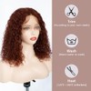 FASHION IDOL Deep Wave Bob Human Hair Wig, Short Curly