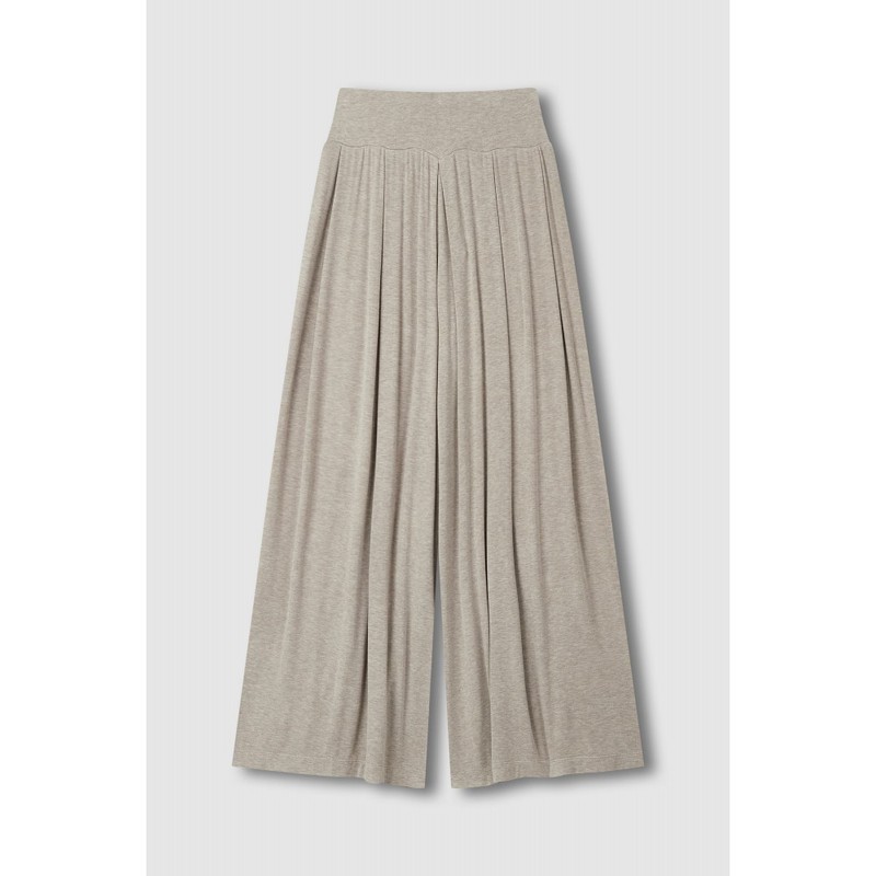 JAJU [JAJU/자주] 여 컴피 와이드 라운지 팬츠_멜란지베이지 [JAJU] Women's Comfy