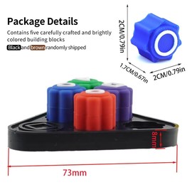 KEQAR Gonggi Korean Game, Traditional Korean Gonggi Game Set, Gonggi Jack Korean Stones Game, Squid Game Game, Hand Game for Children and Adults (B)