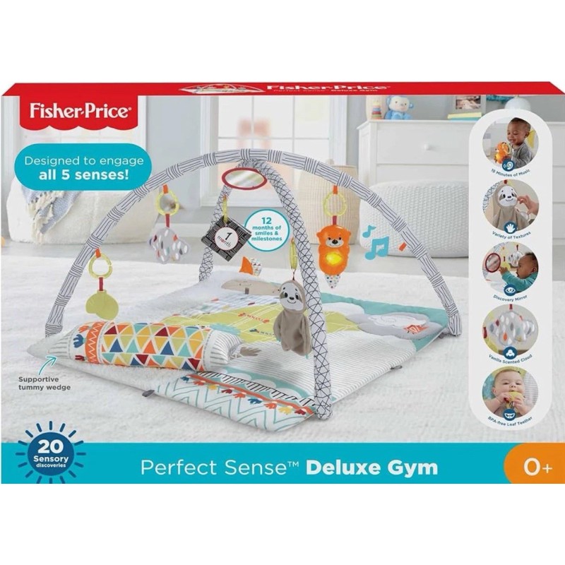 Fisher-Price Perfect Sense Deluxe Gym Baby Infant 0 Months +