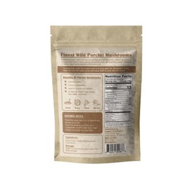 GRELIM Dried Porcini Mushrooms, New Season Sun Dried Wild Porcini All Natural, Vegan, Easy Preparation and Rehydrate Ideal for Sauces, Risottos 3 oz