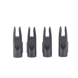 ZSHJG 50pcs Archery Plastic Arrow Nocks 5/16" Plasticnock Arrow Tails Replacement Nock Outwear Arrow Tails Archery Arrow Shaft End Accessories (Black)