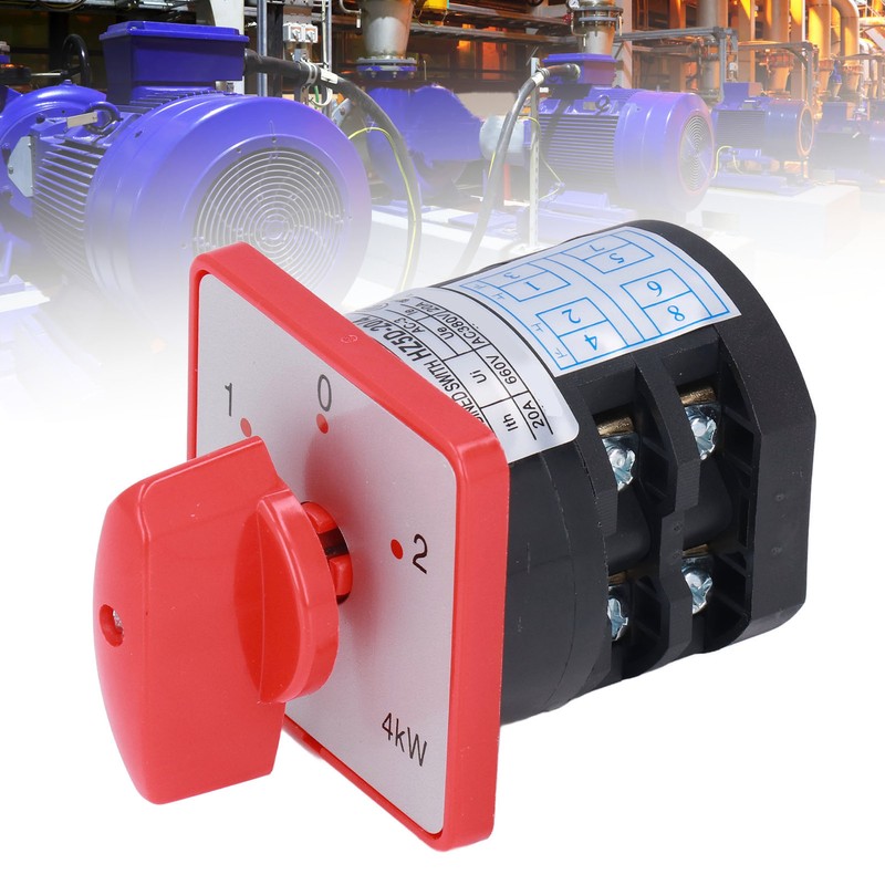 Changeover Switch 2 Pole 3 Position Cam Changeover Control Selector