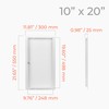 HVAC OV 10 x 20 Inch White Rectangular Metal Plumbing