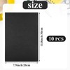 BOUBONI 10PCS Black Self Adhesive Felt Fabric Sheets Sticky Felt