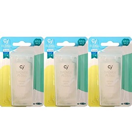 Ci Sponge Floss Fluorine Infused Mint Wax 200 Yards (182.8m) (3 Pack)