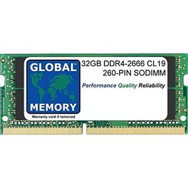 32GB DDR4 2666MHz PC4-21300 260-PIN SODIMM MEMORY RAM COMPATIBLE WITH LAPTOPS/NOTEBOOKS