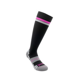 Relaxsan 806 (Black/Fuchsia, S) Sport Compression Socks for Women and Men 18-22 mmHg, Enhance Performance, Made in Italy