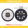 2 Pack 5 Inch Sander Pad Replacement, Metal Sander Backing