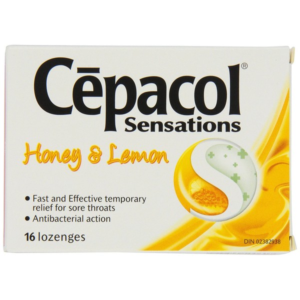 Cepacol Sensations Honey Lemon Lozenges 16 Count