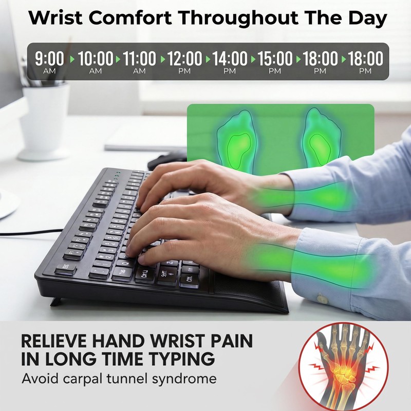 MIKUSO Large Print Backlit Keyboard for Seniors and Low Vision