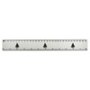 'Christmas Tree' 30cm (12 Inch) White Plastic Ruler (RL00089578)
