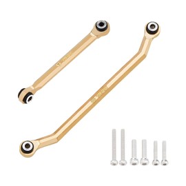 TCRC Brass Steering Links Set for Redcat Ascent-18 1/18 Scale RC Rock Crawler Upgrade Parts,Black Coating