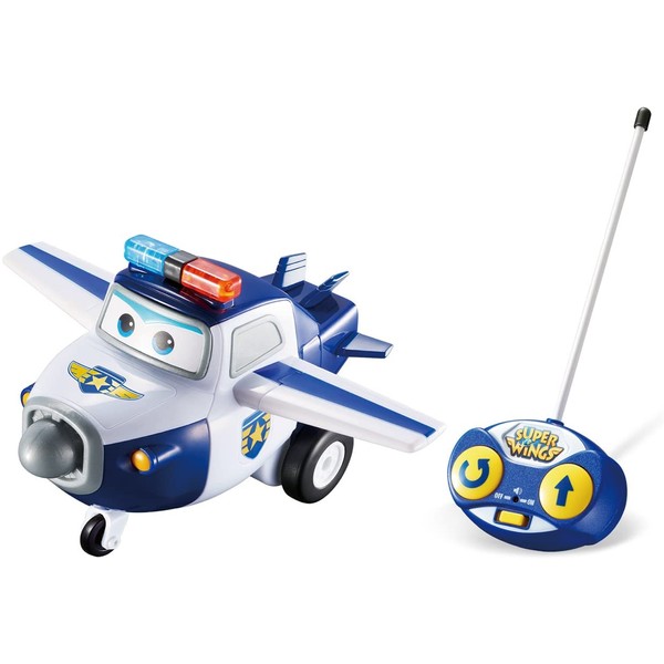 Super Wings – Toy RC Police Vehicle - Remote Control Paul