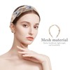 LIFKOME Women's Headband, Painless, Thick, Stylish, Mesh, Flower Pattern, Hair