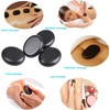QYLHH 4 Pcs Medium Hot Massage Stones Set Natural Basalt