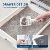 Medario Cat Litter Box with Cat Litter Mat and Scoop,
