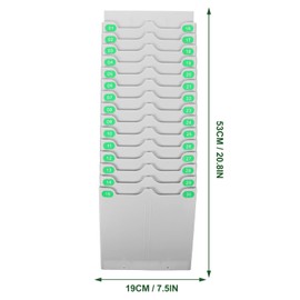 NUOBESTY 1 Set Telescopic Attendance Card Holder Wall Mount Attendance Card Stand Punch in Clock Out Pocket Slot Rack Scalable Machine Payroll Record Clock Plastic Card Slot Organizer