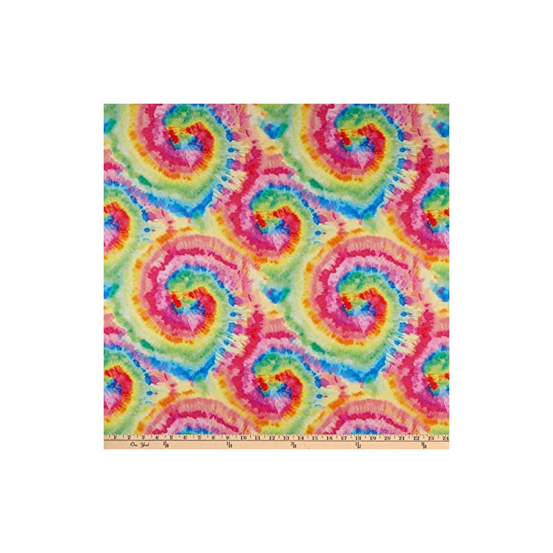 Riley Blake Designs Riley Blake Digital Tie Dye Fabric, Bright