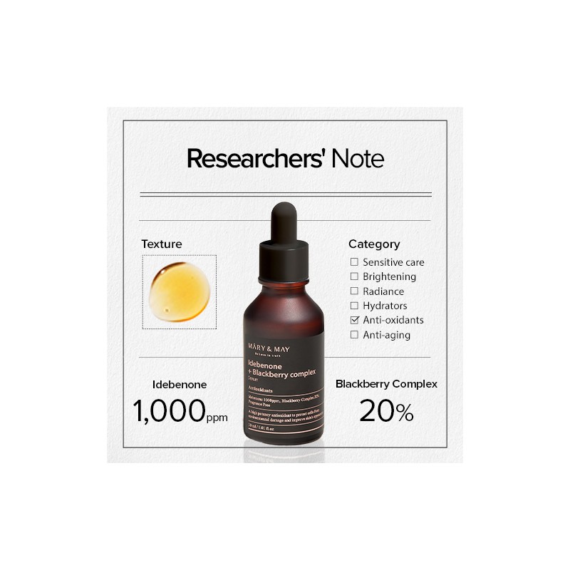 Mary&May [Mary&May]Idebenone + Blackberry Complex Serum 30ml