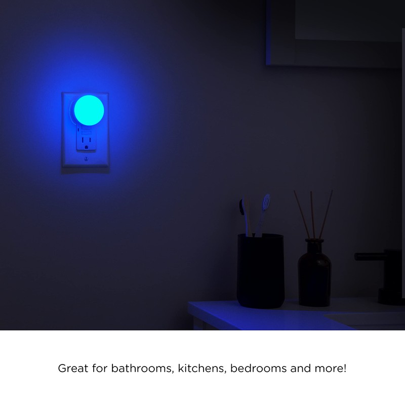 Lights by Night Color Changing Mini LED Night Light, Plug-in,