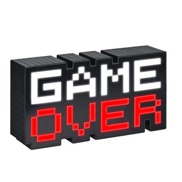Game Over 8-Bit Pixel Light, Color Changing and Sound Reactive Mood Light