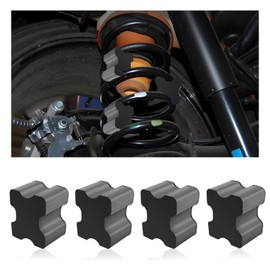 4 Pack Coil Spring Spacers for 1" to 1.5" Coil Spring Lift,Heavy Duty Coil Springs Booster Kit Solves Spring Weakness Problem,Rubber Lift Blocks Car Accessories for Most Vehicles