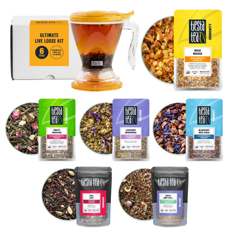 Tiesta Tea Ultimate Live Loose Leaf Kit, Tea Starter Kit