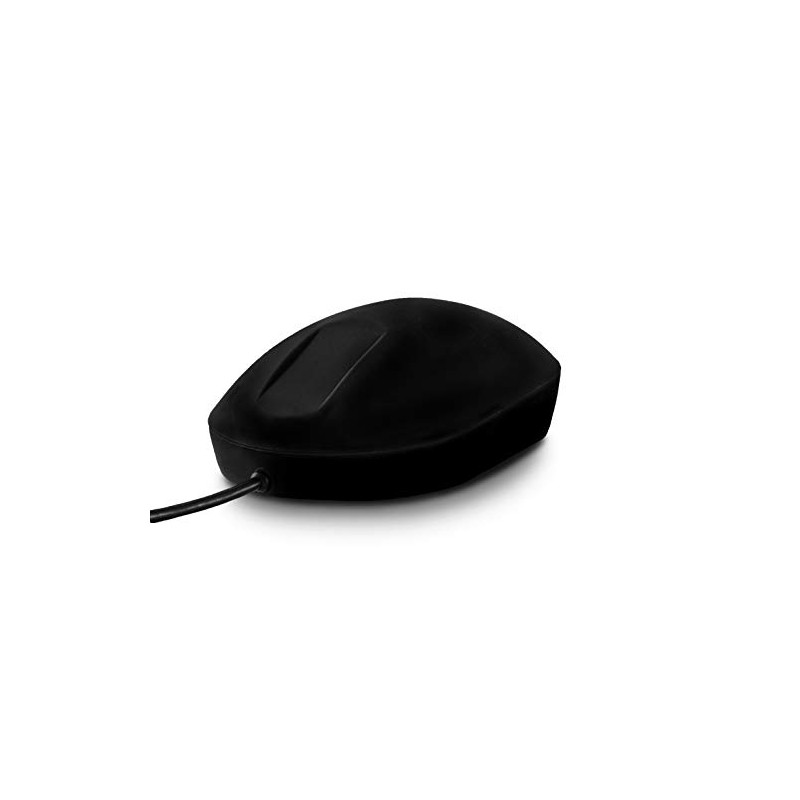 PUREKEYS Disinfectable Hygienic Mouse, Wired - 40265 - Colour: Black
