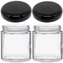 JARMING COLLECTIONS Mason Jars 16 oz Glass Extra Wide Mouth Pint Storage Jars with Lids - BPA Free Plastic Storage Lids - Made in USA - Pint Glass Jars 16 oz with Lids