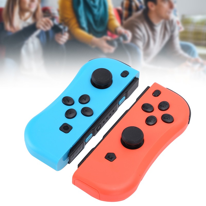 For Joycon Game Console Wireless Bluetooth Gamepad Right Left(rouge Bleu
