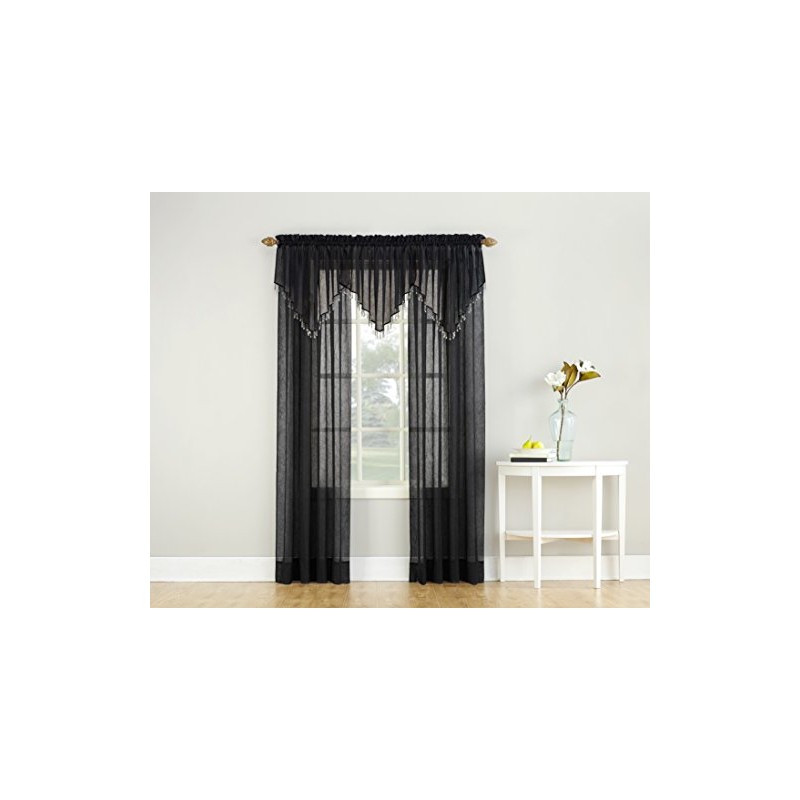 No. 918 Erica Crushed Texture Sheer Voile Rod Pocket Curtain