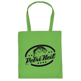 Mega Beautiful Printed Cotton Bag for Anglers – Petri Heil – Cool Bag for Anglers Fan/Goodman Design