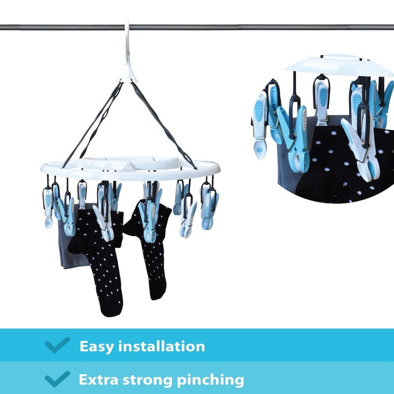 Laguelle Hanging Clothes Dryer with 16 Pegs – Made in